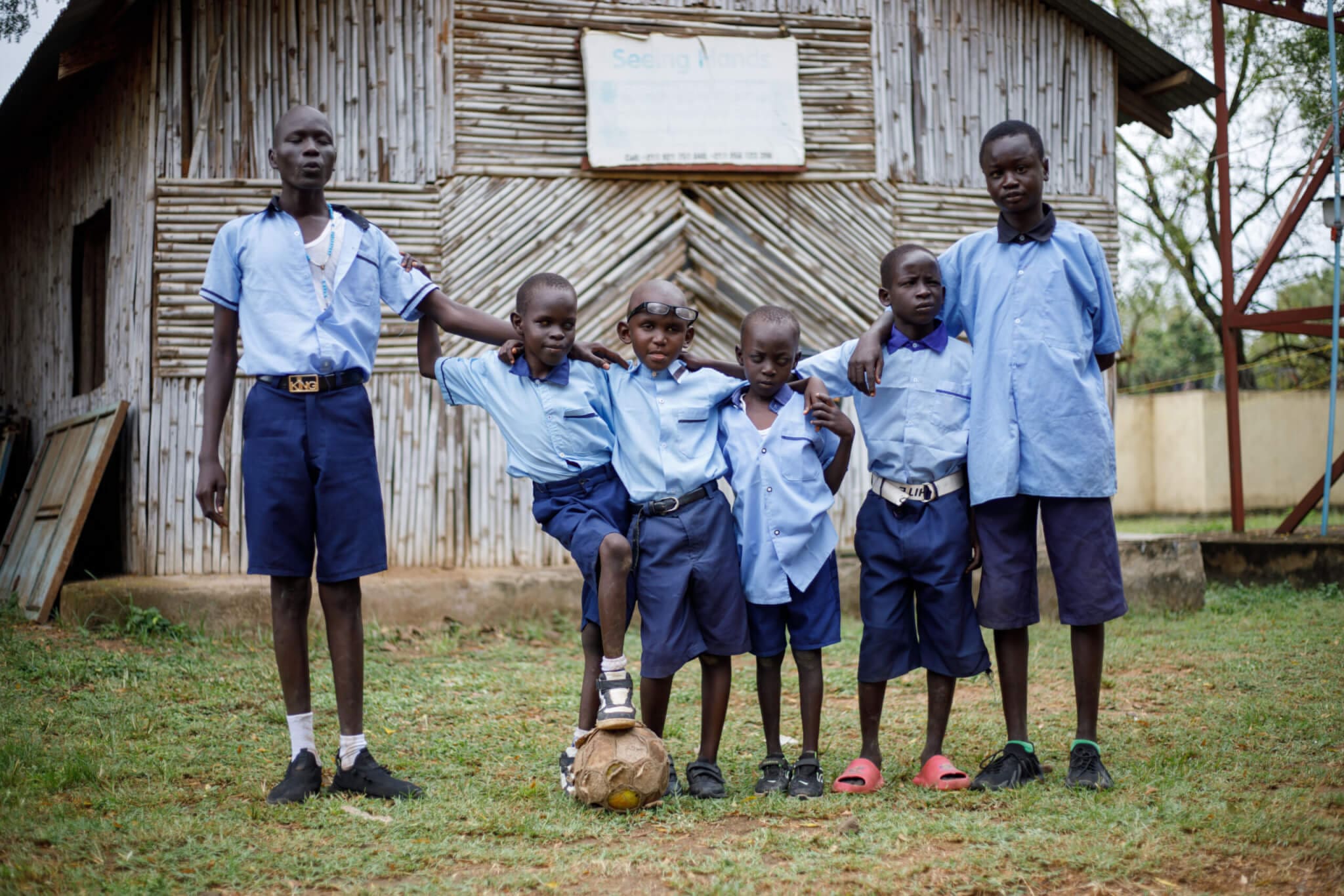 Solidarity with South Sudan At Rejaf School for the Blind in Juba - football time