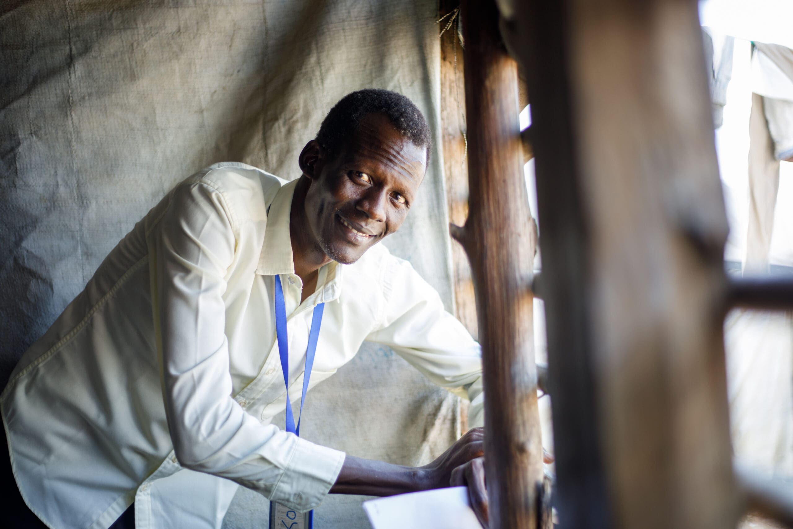 Solidarity with South Sudan Koang Thot Tulieth, 33, SwSS trained representative of the IDPs on positive coping strategies, at a Protection of Civilian Center in Juba